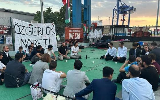 اعتصام في ميناء حيدر باشا