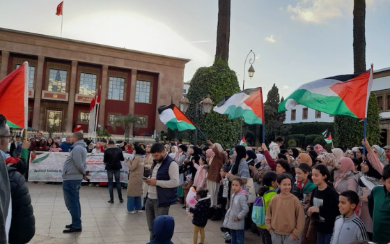 مظاهرة داعمة لفلسطين في المغرب