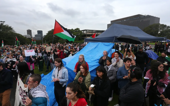 احتجاجات تضامنية في أستراليا للمطالبة بوقف إطلاق النار