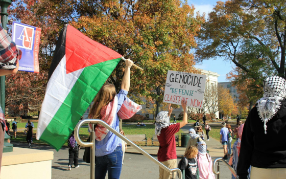 مظاهرة طلابية داعمة لفلسطين