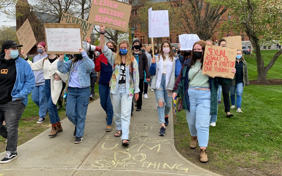 مظاهرة طلابية داعمة لفلسطين