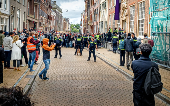 مظاهرة داعمة لفلسطين