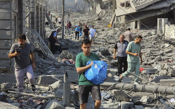 نزوح العائلات في غزة