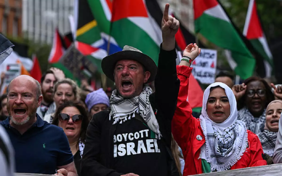 مظاهرة داعمة لفلسطين في أيرلندا