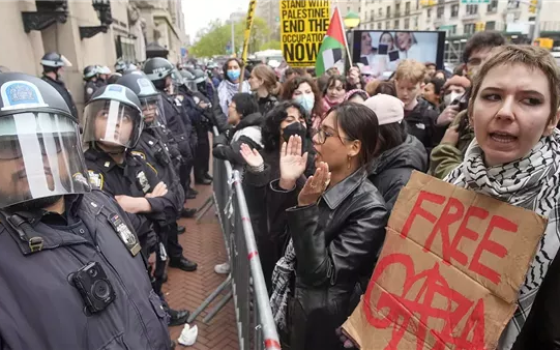 مظاهرة طلابية داعمة لفلسطين