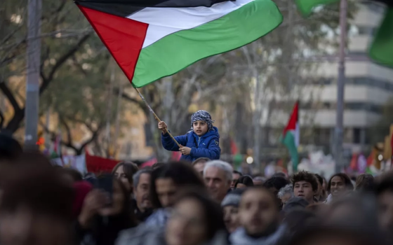 مظاهرة داعمة لفلسطين