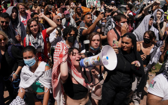 مظاهرة طلابية داعمة لفلسطين