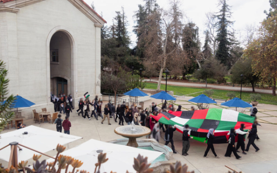 وقفة احتجاجية داعمة لفلسطين