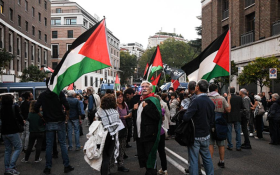 مظاهرة داعمة لفلسطين