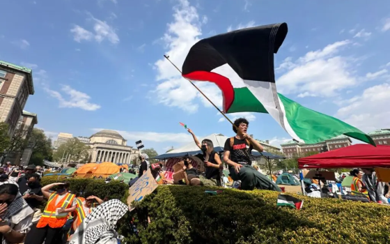 مظاهرة طلابية داعمة لفلسطين