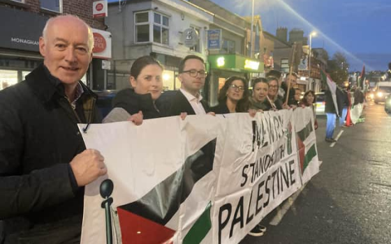 حزب سياسي أيرلندي في وقفة مساندة لفلسطين