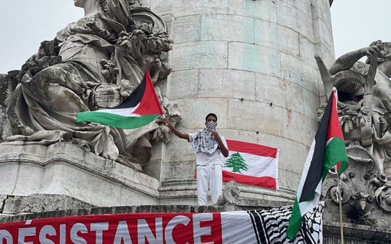 مظاهرة داعمة لفلسطين