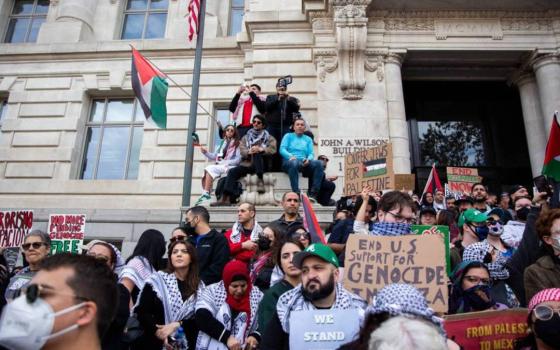 احتجاج مؤيد لفلسطين