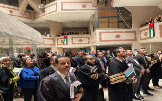 إضراب لمحامي الأردن في ذكرى العدوان على غزة