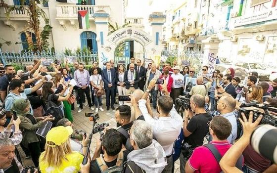 صحفيون تونسيون يتضامنون مع زملائهم في غزة