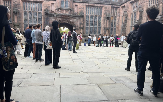 وقفة احتجاجية في جامعة برينستون دعمًا لفلسطين ولبنان