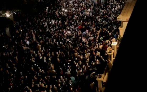 مظاهرة داعمة لفلسطين في محيط سفارة الاحتلال في عمّان  