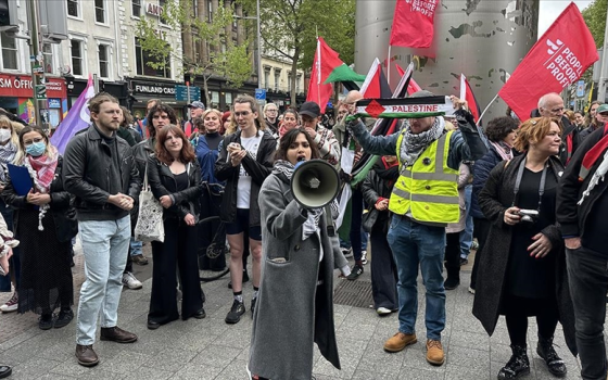 مظاهرة طلابية داعمة لفلسطين