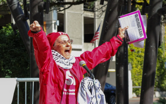 وقفة تضامنية في نيويورك لدعم الحق الفلسطيني