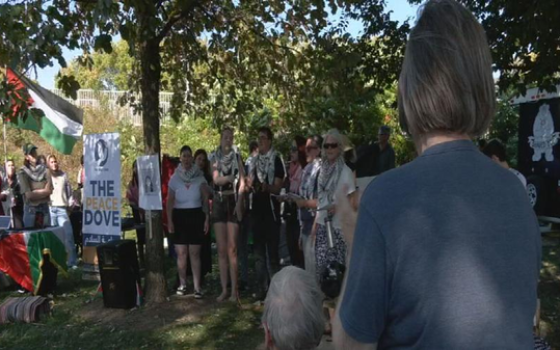 وقفة مؤيدة لفلسطين