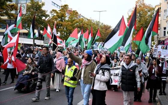 مظاهرة داعمة لفلسطين