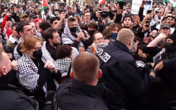 مظاهرة داعمة لفلسطين في برلين  