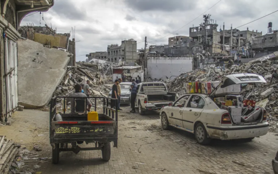 نزوح العائلات في غزة