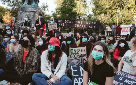 وقفة طلابية داعمة لفلسطين