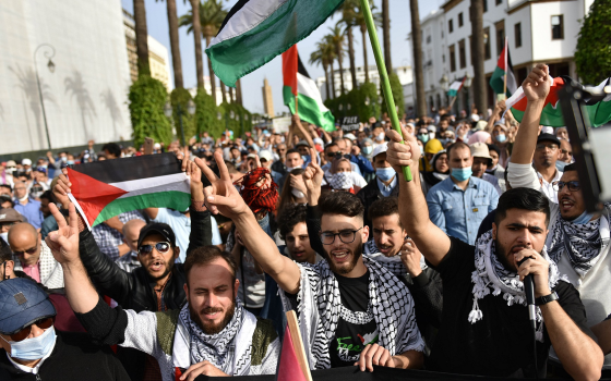 مظاهرة داعمة لفلسطين في المغرب