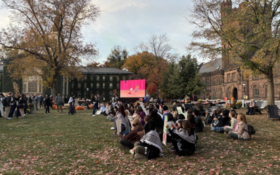 تجمع طلابي تضامني مع فلسطين