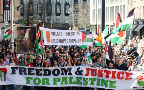 مظاهرة مؤيدة لفلسطين