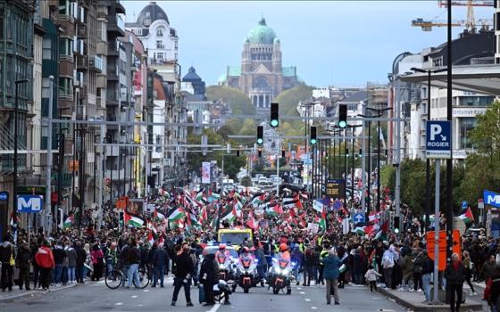 مظاهرة داعمة لفلسطين