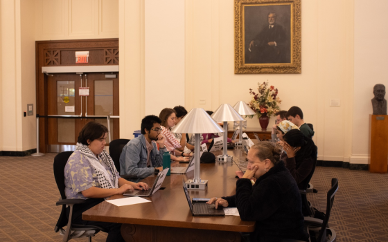 احتجاج تضامني في جامعة هارفارد