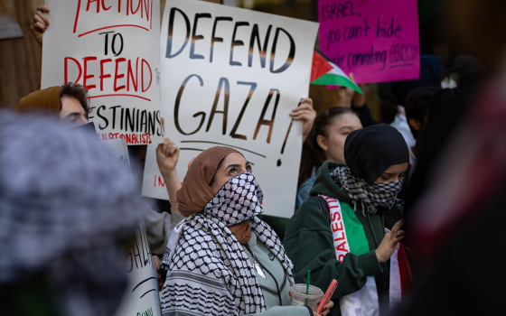مظاهرة طلابية داعمة لفلسطين