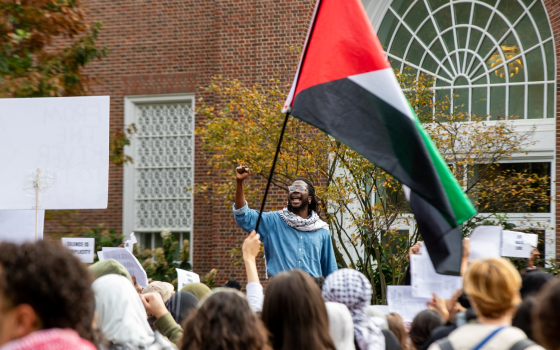 مظاهرة طلابية داعمة لفلسطين