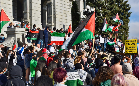 مظاهرة طلابية داعمة لفلسطين