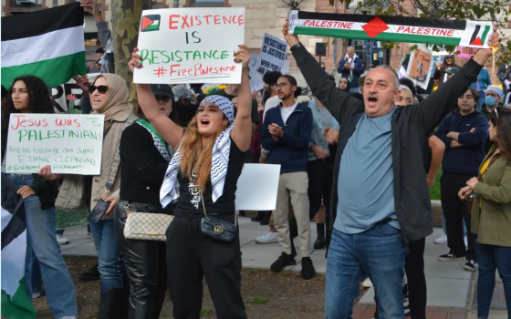 وقفة طلابية داعمة لفلسطين