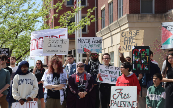 وقفة طلابية داعمة لفلسطين