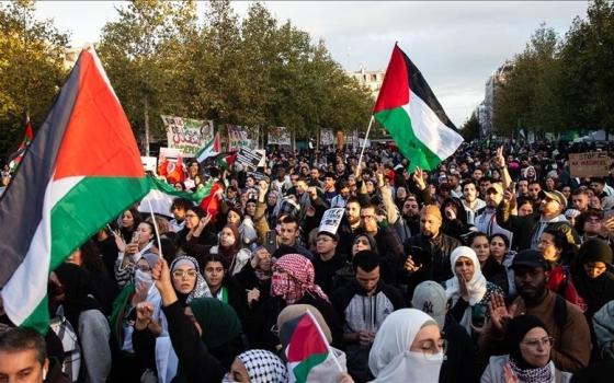 مظاهرة داعمة لفلسطين