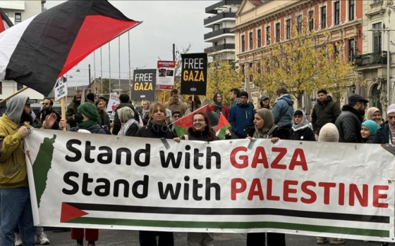 مظاهرة داعمة لفلسطين في النمسا