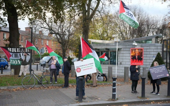 مظاهرة داعمة لفلسطين في دبلن