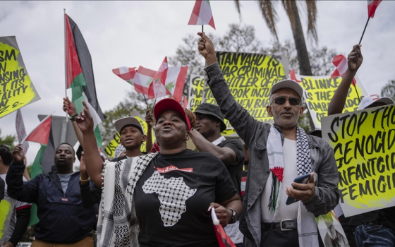 وقفة داعمة لفلسطين في جنوب أفريقيا