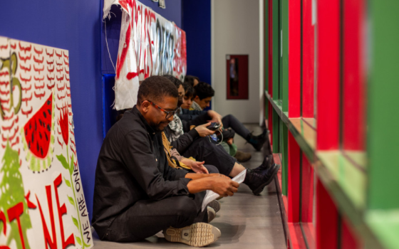 احتجاج في معرض فني بجامعة كونكورديا