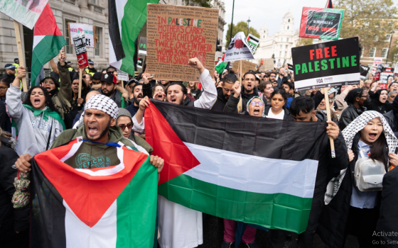 مظاهرة داعمة لفلسطين