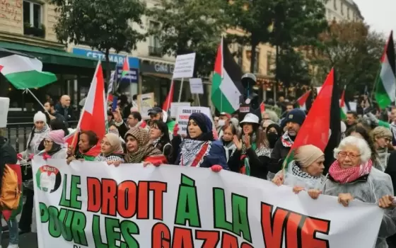 أنصار فلسطين في فرنسا ينددون بتسليح كيان الاحتلال