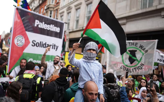 مظاهرة داعمة لفلسطين في لندن