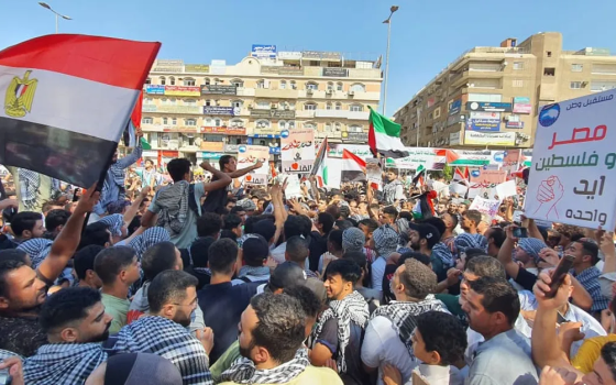 مظاهرة داعمة لفلسطين في مصر
