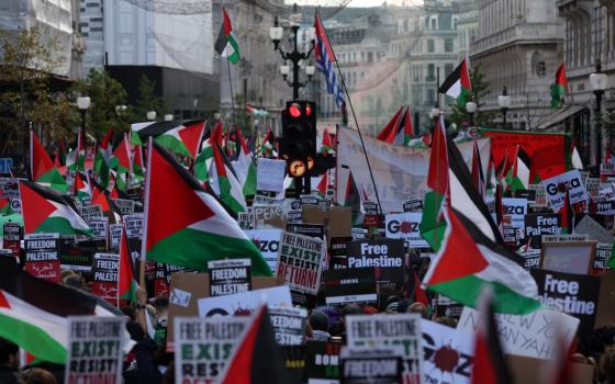 مظاهرة داعمة لفلسطين في لندن