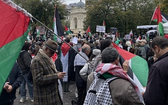 مظاهرة داعمة لفلسطين