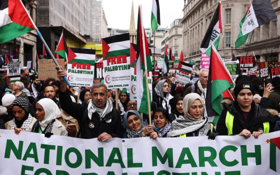 مظاهرة داعمة لفلسطين